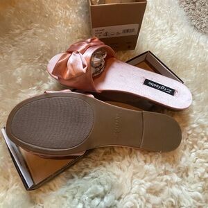 Zigi Soho Blush Satin Mules